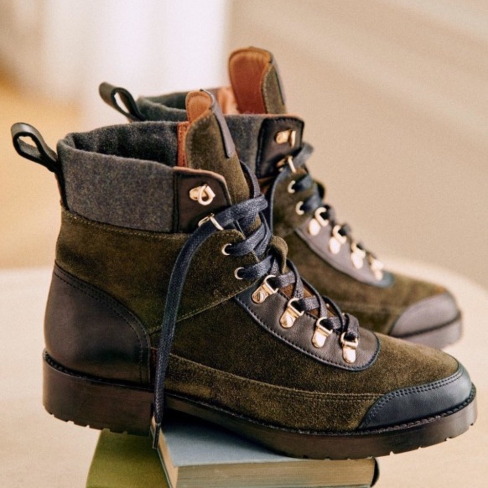 NWT Sezane Robyn Ankle Boots size 37, 6